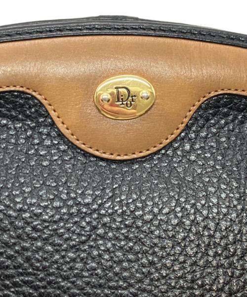 Christian Dior（クリスチャン ディオール）Christian Dior (クリスチャン ディオール) レザーショルダーバッグ ブラックの古着・服飾アイテム