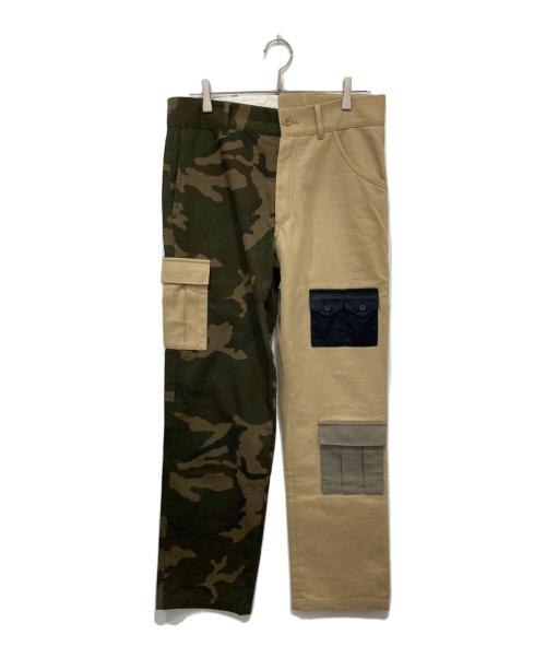 Gosha Rubchinskiy（ゴーシャラブチンスキー）Gosha Rubchinskiy (ゴーシャラブチンスキー) Bicolor Camo Cargo Pant ベージュ サイズ:Mの古着・服飾アイテム