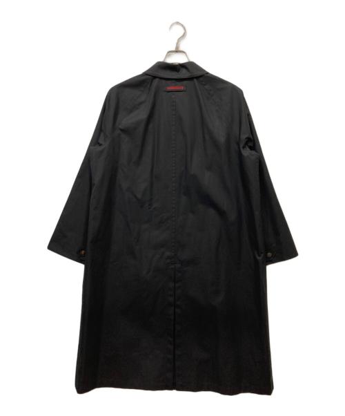 Burberry's（バーバリーズ）Burberry's (バーバリーズ) 裏チェックステンカラーコート ブラック サイズ:9ARの古着・服飾アイテム