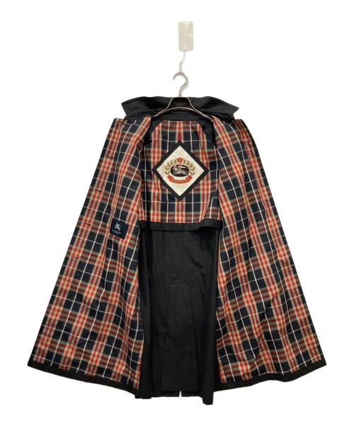 Burberry's（バーバリーズ）Burberry's (バーバリーズ) 裏チェックステンカラーコート ブラック サイズ:9ARの古着・服飾アイテム