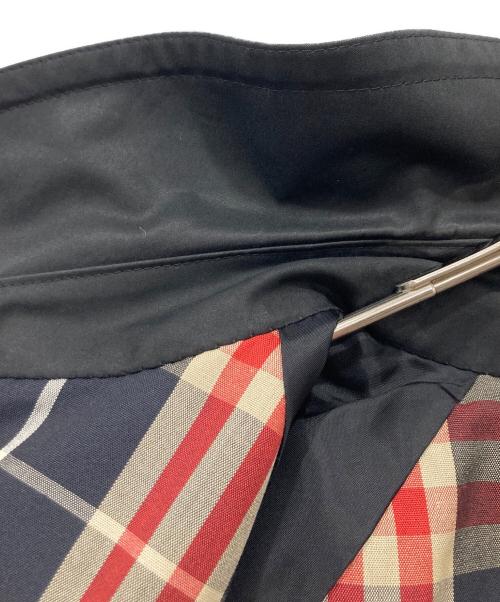Burberry's（バーバリーズ）Burberry's (バーバリーズ) 裏チェックステンカラーコート ブラック サイズ:9ARの古着・服飾アイテム