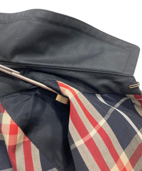 Burberry's（バーバリーズ）Burberry's (バーバリーズ) 裏チェックステンカラーコート ブラック サイズ:9ARの古着・服飾アイテム