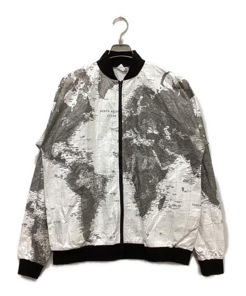 HOUSTON（ヒューストン）HOUSTON (ヒューストン) TYVEK PAPER JACKET ホワイト×ブラック サイズ:REGULAR MEDIUMの古着・服飾アイテム