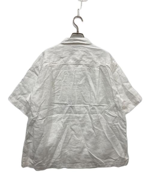 CAHLUMN（カウラム）CAHLUMN (カウラム) Linen Open Collar Shirt ホワイト サイズ:Mの古着・服飾アイテム