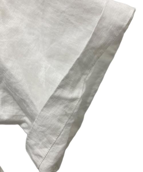 CAHLUMN（カウラム）CAHLUMN (カウラム) Linen Open Collar Shirt ホワイト サイズ:Mの古着・服飾アイテム