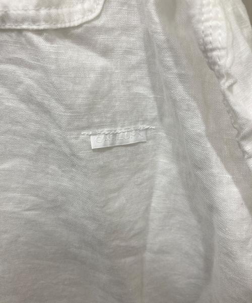 CAHLUMN（カウラム）CAHLUMN (カウラム) Linen Open Collar Shirt ホワイト サイズ:Mの古着・服飾アイテム