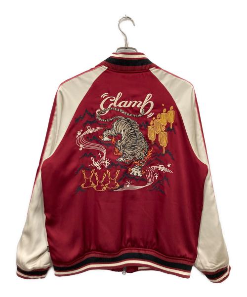 glamb（グラム）glamb (グラム) ラプソディスカジャン レッド サイズ:Mの古着・服飾アイテム
