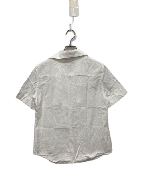 Vivienne Westwood（ヴィヴィアンウエストウッド）Vivienne Westwood (ヴィヴィアンウエストウッド) オーブ総柄リボンシャツ ホワイト サイズ:3の古着・服飾アイテム