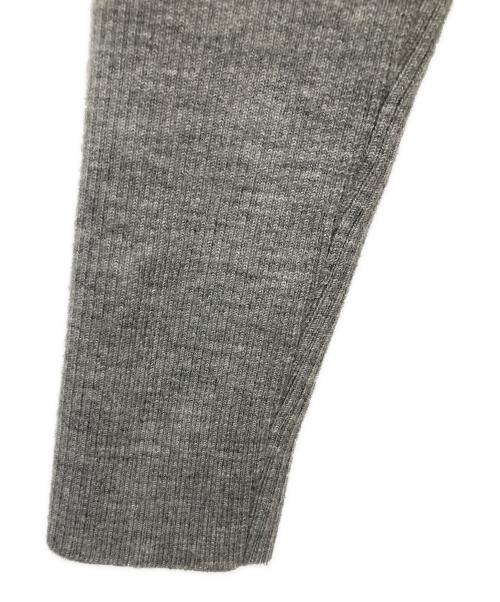 CELINE（セリーヌ）CELINE (セリーヌ) クロップドリブ ショート ニット グレー サイズ:XSの古着・服飾アイテム