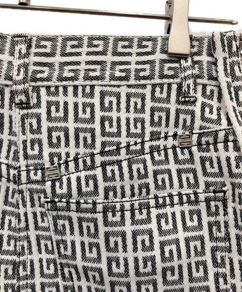 GIVENCHY（ジバンシィ）GIVENCHY (ジバンシィ) サイドジップミニスカート ブラック×ホワイト サイズ:34の古着・服飾アイテム