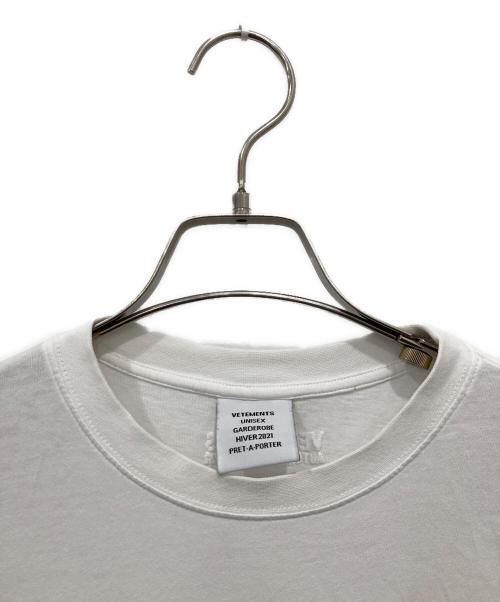 VETMENTS（ヴェトモン）VETMENTS (ヴェトモン) Tシャツ ホワイト サイズ:XSの古着・服飾アイテム