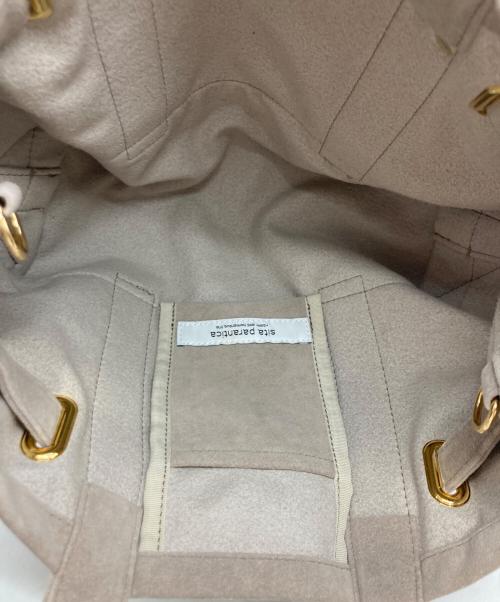SITA PARANTICA（シータパランティカ）SITA PARANTICA (シータパランティカ) Ultrasuede カナグツキミニ ハンドバッグ ベージュの古着・服飾アイテム