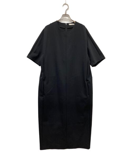 LOHEN（ローヘン）LOHEN (ローヘン) ハーフスリーブコクーンワンピース ブラック サイズ:Freeの古着・服飾アイテム