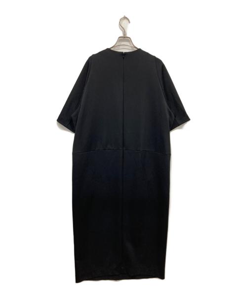 LOHEN（ローヘン）LOHEN (ローヘン) ハーフスリーブコクーンワンピース ブラック サイズ:Freeの古着・服飾アイテム