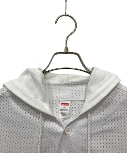SUPREME（シュプリーム）SUPREME (シュプリーム) 20SS Mesh Hooded L/S Baseball Jersey ホワイト サイズ:Mの古着・服飾アイテム