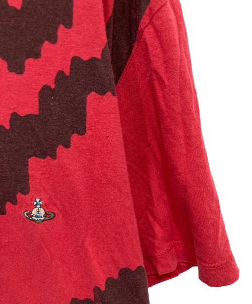 Vivienne Westwood man（ヴィヴィアン ウェストウッド マン）Vivienne Westwood man (ヴィヴィアン ウェストウッド マン) オーブ刺繍プリントTシャツ レッド サイズ:50の古着・服飾アイテム