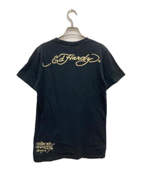Ed Hardy（エド ハーディー）Ed Hardy (エド ハーディー) スカルプリントTシャツ ブラック サイズ:Sの古着・服飾アイテム