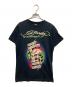 Ed Hardy（エド ハーディー）の古着「スカルプリントTシャツ」｜ブラック