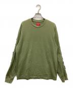 SUPREMEシュプリーム）の古着「22AW Cut Out L/S Top」｜カーキ