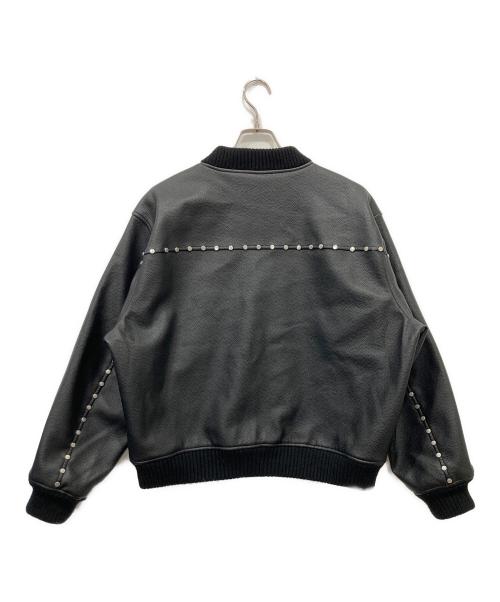 AFB（エーエフビー）AFB (エーエフビー) STUDDED BOMBER JACKET ブラック サイズ:Mの古着・服飾アイテム