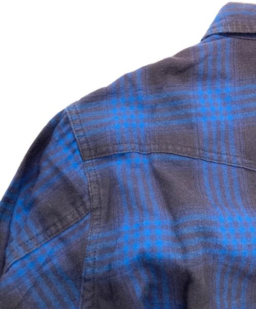 Saint Laurent Paris（サンローランパリ）Saint Laurent Paris (サンローランパリ) チェックシャツ ブルー サイズ:XSの古着・服飾アイテム