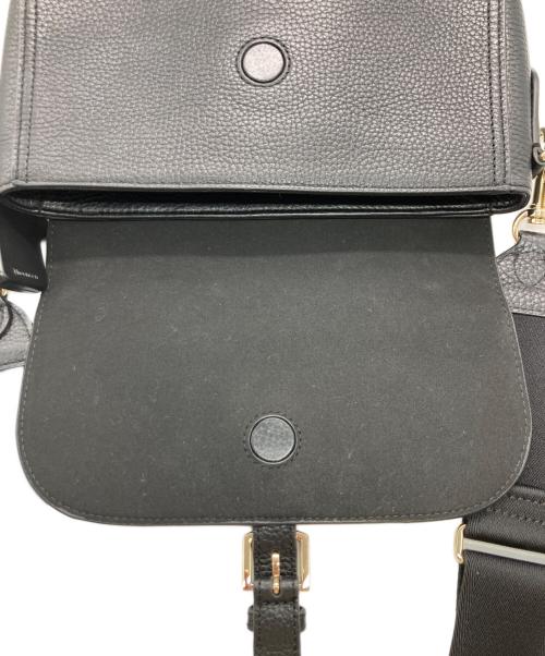 FURLA（フルラ）FURLA (フルラ) ウラニア レザーショルダーバッグ ブラックの古着・服飾アイテム