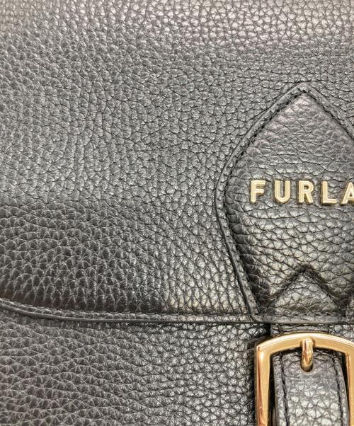 FURLA（フルラ）FURLA (フルラ) ウラニア レザーショルダーバッグ ブラックの古着・服飾アイテム