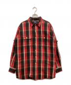 POLO RALPH LAURENポロ・ラルフローレン）の古着「DUNGAREE WORKSHIRT」｜レッド