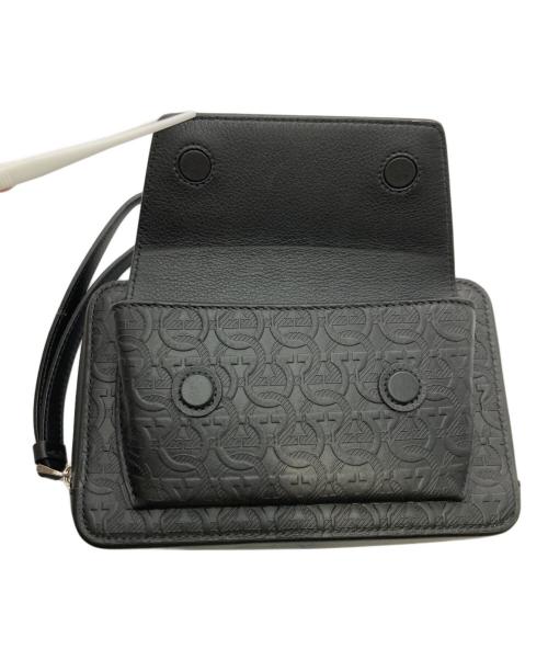 Salvatore Ferragamo（サルヴァトーレ フェラガモ）Salvatore Ferragamo (サルヴァトーレ フェラガモ) トラベル エンボス トラベルポーチ ブラックの古着・服飾アイテム