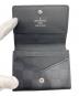 中古・古着 LOUIS VUITTON (ルイ ヴィトン) アンヴェロップ・カルトドゥヴィジット　ダミエ名刺入れ ブラック：23000円