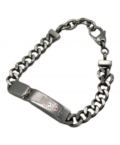 中古・古着通販】DIESEL (ディーゼル) ロゴプレートブレスレット 
