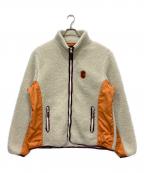 COACHコーチ）の古着「ナイロン切替ボアジャケット」｜ベージュ