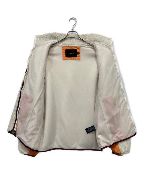 COACH（コーチ）COACH (コーチ) ナイロン切替ボアジャケット ベージュ サイズ:XLの古着・服飾アイテム