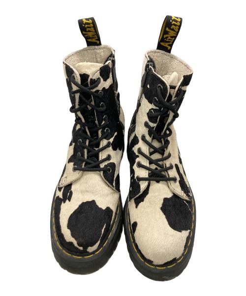 Dr.Martens（ドクターマーチン）Dr.Martens (ドクターマーチン) Jadon 8-Eye Boot COW ホワイト×ブラック サイズ:UK7の古着・服飾アイテム