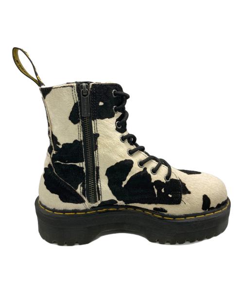 Dr.Martens（ドクターマーチン）Dr.Martens (ドクターマーチン) Jadon 8-Eye Boot COW ホワイト×ブラック サイズ:UK7の古着・服飾アイテム