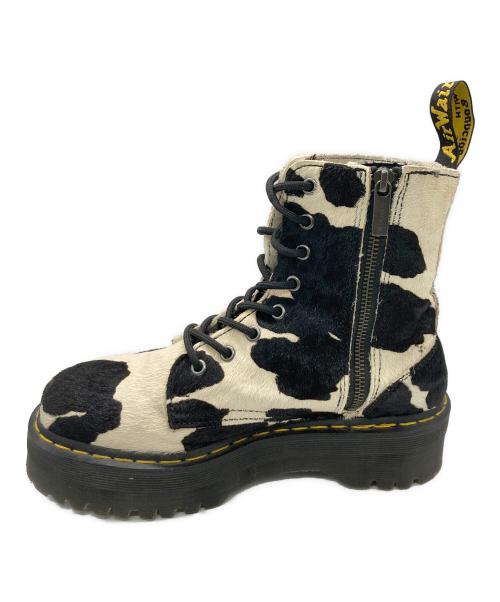 Dr.Martens（ドクターマーチン）Dr.Martens (ドクターマーチン) Jadon 8-Eye Boot COW ホワイト×ブラック サイズ:UK7の古着・服飾アイテム