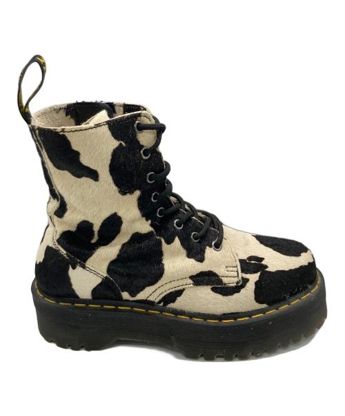 Dr.Martens（ドクターマーチン）Dr.Martens (ドクターマーチン) Jadon 8-Eye Boot COW ホワイト×ブラック サイズ:UK7の古着・服飾アイテム