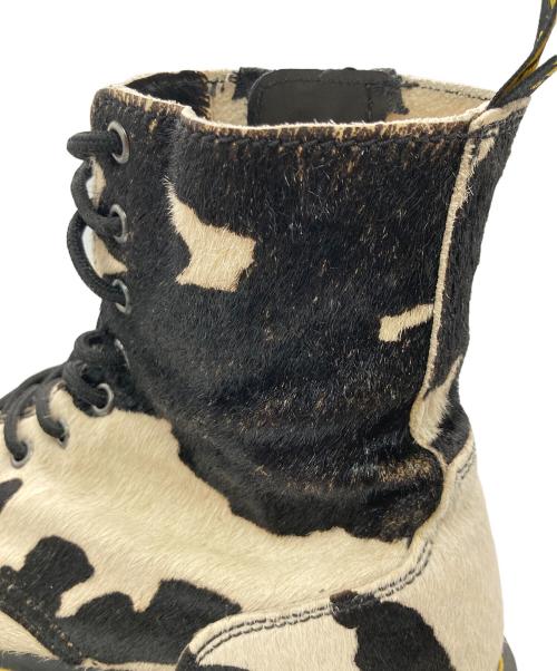 Dr.Martens（ドクターマーチン）Dr.Martens (ドクターマーチン) Jadon 8-Eye Boot COW ホワイト×ブラック サイズ:UK7の古着・服飾アイテム