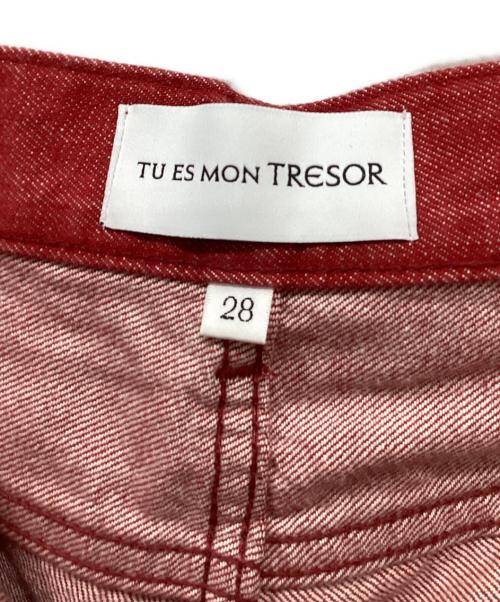 Tu es mon TRESOR（トゥ エ モン トレゾア）Tu es mon TRESOR (トゥ エ モン トレゾア) THE TOPAZ Jean レッド サイズ:W28の古着・服飾アイテム