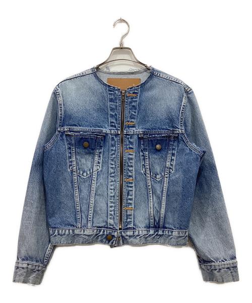 INSCRIRE（アンスクリア）INSCRIRE (アンスクリア) デニムジップジャケット インディゴ サイズ:38の古着・服飾アイテム