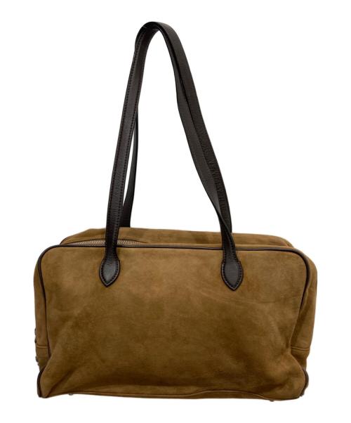 TOUT Y EST（トゥティエ）TOUT Y EST (トゥティエ) SAC LOQUET SUEDE BROWN ブラウンの古着・服飾アイテム