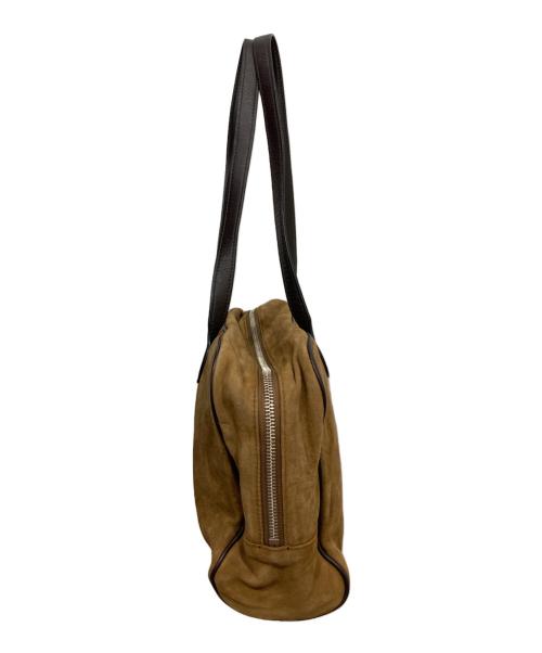 TOUT Y EST（トゥティエ）TOUT Y EST (トゥティエ) SAC LOQUET SUEDE BROWN ブラウンの古着・服飾アイテム