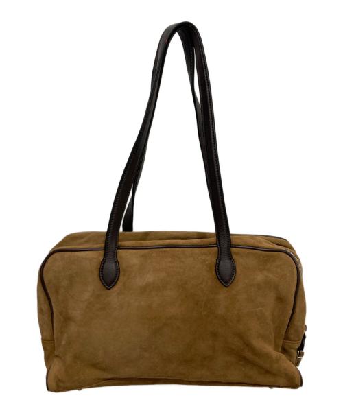 TOUT Y EST（トゥティエ）TOUT Y EST (トゥティエ) SAC LOQUET SUEDE BROWN ブラウンの古着・服飾アイテム