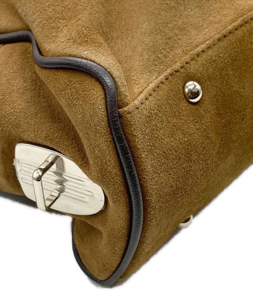 TOUT Y EST（トゥティエ）TOUT Y EST (トゥティエ) SAC LOQUET SUEDE BROWN ブラウンの古着・服飾アイテム