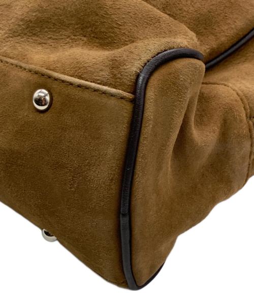 TOUT Y EST（トゥティエ）TOUT Y EST (トゥティエ) SAC LOQUET SUEDE BROWN ブラウンの古着・服飾アイテム