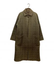 FENDI（フェンディ）の古着「ズッカ柄キルティングコート」｜カーキ