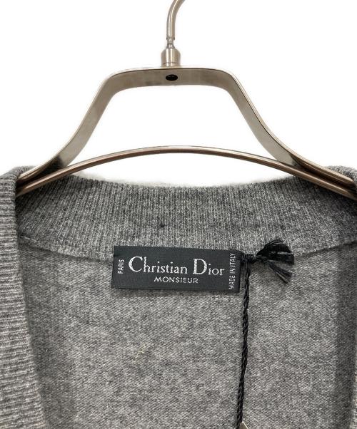 Christian Dior（クリスチャン ディオール）Christian Dior (クリスチャン ディオール) ニットカーディガン グレー サイズ:50 未使用品の古着・服飾アイテム