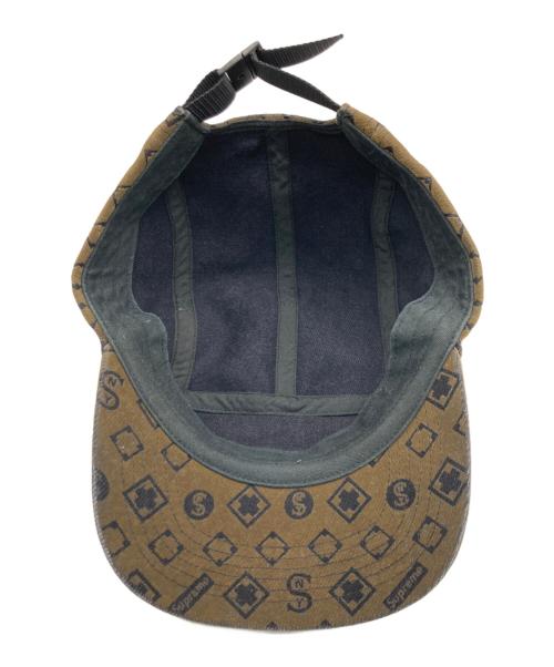 SUPREME（シュプリーム）Supreme (シュプリーム) Flocked Denim Camp Cap カーキの古着・服飾アイテム