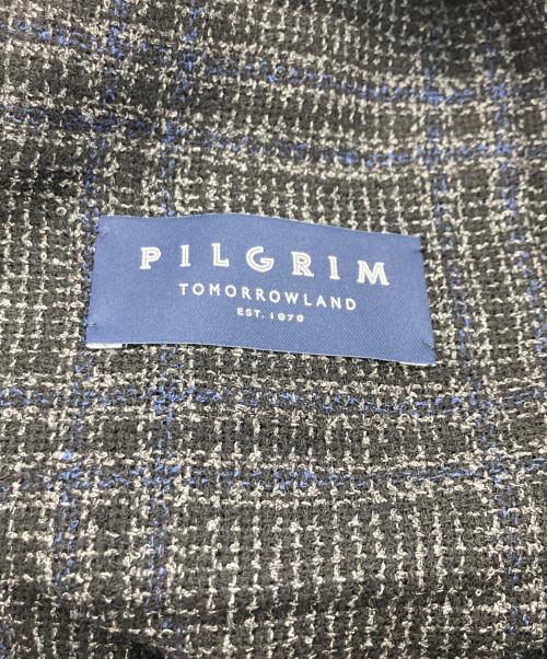Pilgrim（ピルグリム）Pilgrim (ピルグリム) リングツイード シングルブレステッド2Bジャケット グレー サイズ:44の古着・服飾アイテム