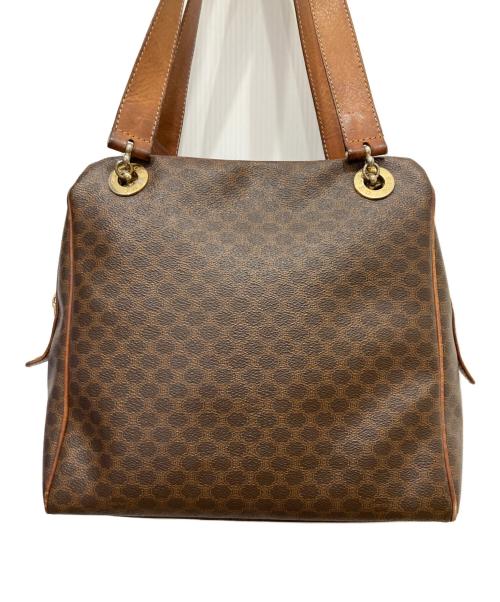 CELINE（セリーヌ）CELINE (セリーヌ) マカダム柄ショルダーバッグ ブラウンの古着・服飾アイテム